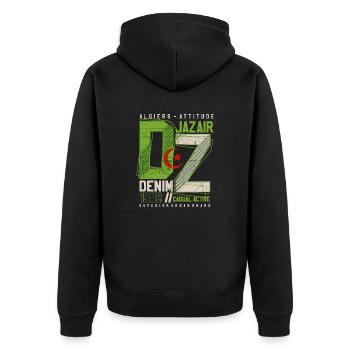 URBAN DZ - Veste à capuche bio Premium Unisexe - noir - Dos - Nico (187cm)