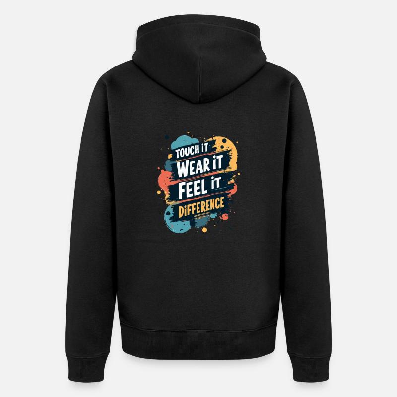 SENTEZ LA DIFFÉRENCE - Veste à capuche bio Premium Unisexe - noir