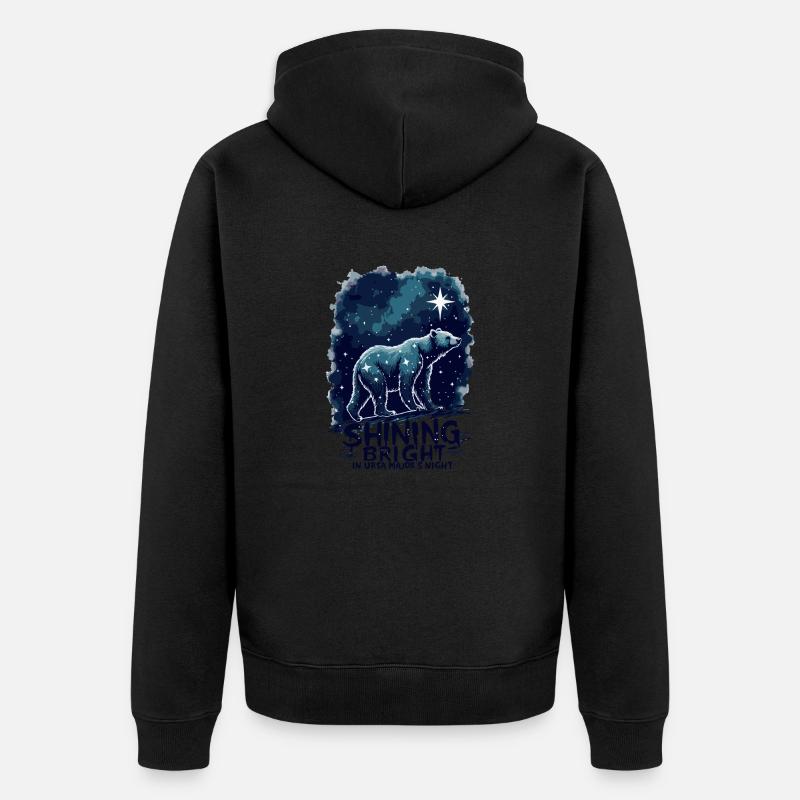 GRANDE OURSE - Veste à capuche bio Premium Unisexe - noir