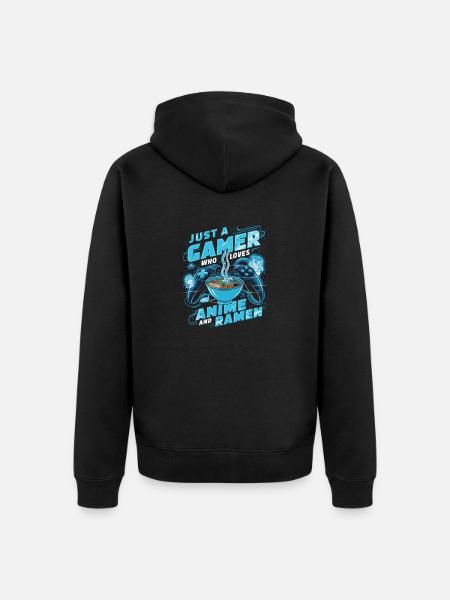 Gamer, animeälskare och ramen- - Ekologisk premiumluvjack unisex - svart