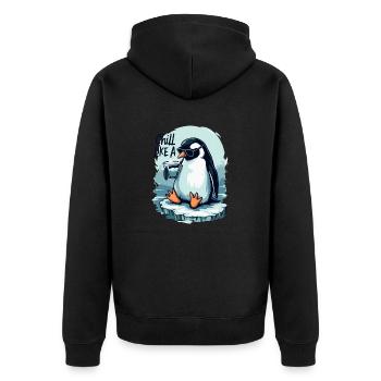 PINGOUIN - Veste à capuche bio Premium Unisexe - noir - Dos - Nico (187cm)