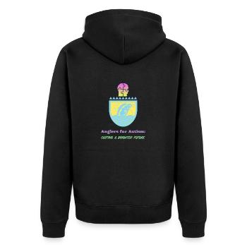 Pêcheurs pour l’autisme : un avenir meilleur - Veste à capuche bio Premium Unisexe - noir - Dos - Nico (187cm)