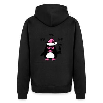 Noël du canard de plage - Veste à capuche bio Premium Unisexe - noir - Dos - Nico (187cm)