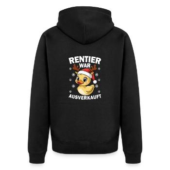 Christmas Reindeer a été vendu Noël - Veste à capuche bio Premium Unisexe - noir - Dos - Nico (187cm)