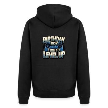 Birthday Boy Time to Level Up Birthday Gamer Boys - Veste à capuche bio Premium Unisexe - noir - Dos - Nico (187cm)