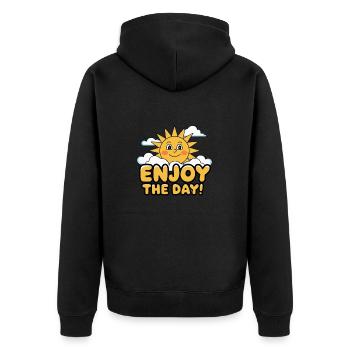 LE SOLEIL - Veste à capuche bio Premium Unisexe - noir - Dos - Nico (187cm)