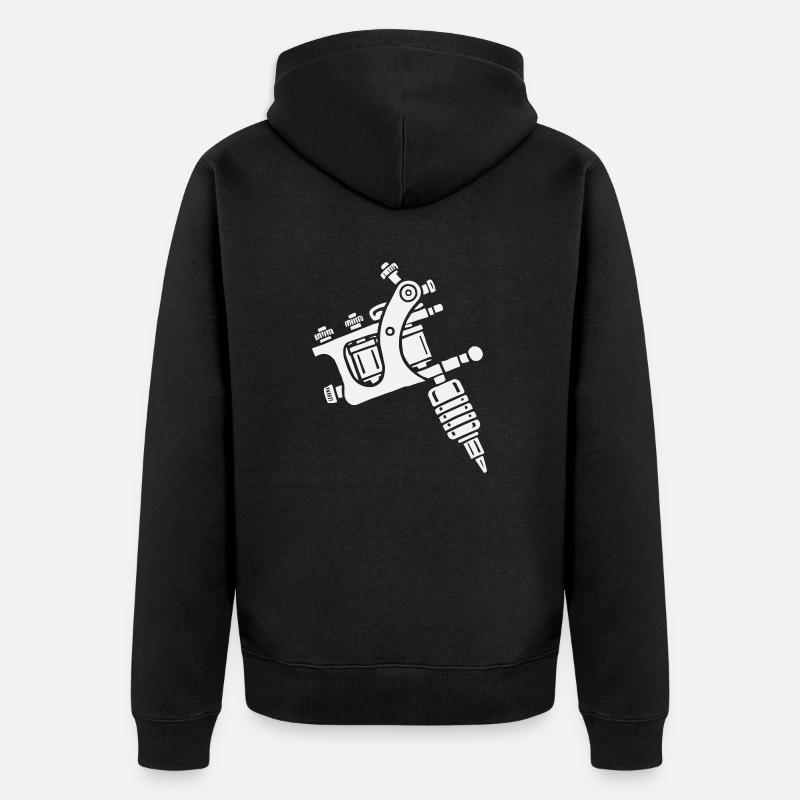 Machine à tatouer - Veste à capuche bio Premium Unisexe - noir