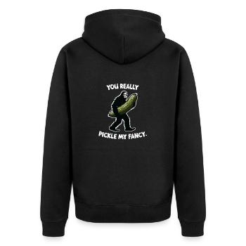 Vous me plaisez vraiment. Aneth Bigfoot Sasquatch - Veste à capuche bio Premium Unisexe - noir - Dos - Nico (187cm)
