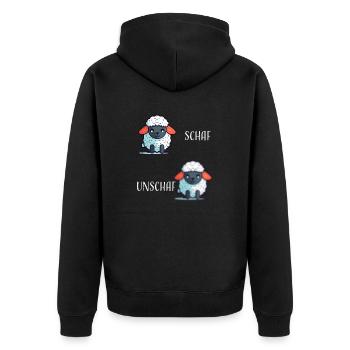 Mouton Mouton Drôle Cool Cadeau - Veste à capuche bio Premium Unisexe - noir - Dos - Nico (187cm)