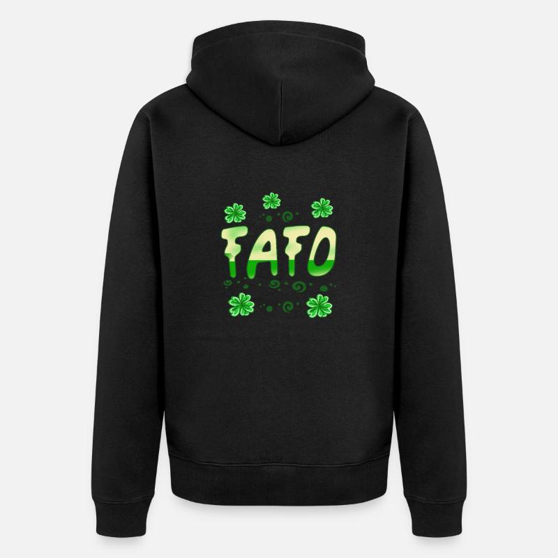 Fafo la Saint-Patrick - Veste à capuche bio Premium Unisexe - noir