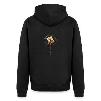 Glaube, Liebe, Foi Chrétienne Rétro, Amour, Rétro - Veste à capuche bio Premium Unisexe - noir - Dos - Nico (187cm)