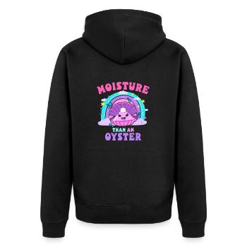 humidité qu’une huître embarrassante inappropriée - Veste à capuche bio Premium Unisexe - noir - Dos - Nico (187cm)