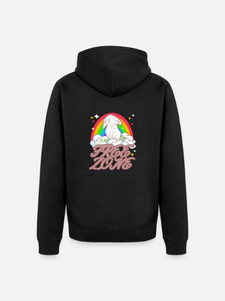No Easter free zone - Unisex Premium Organic Zip Hoodie - black