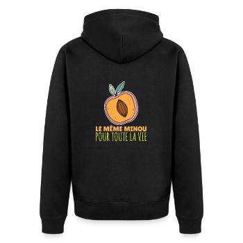 EVG Futur Marié Humour Enterrement Vie De Garçon - Veste à capuche bio Premium Unisexe - noir - Dos - Nico (187cm)
