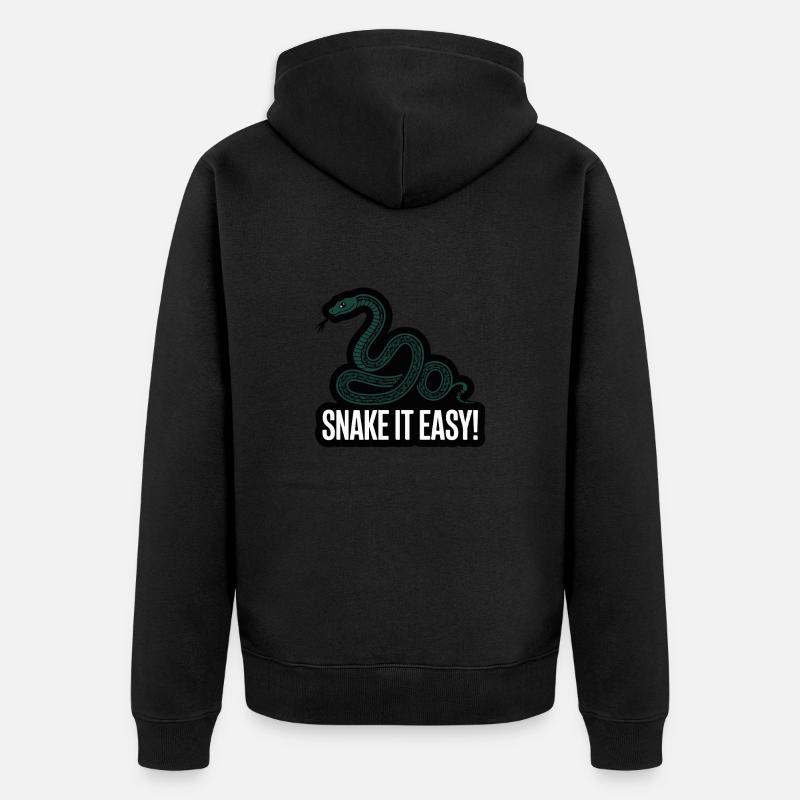 SNAKE IT EASY - Veste à capuche bio Premium Unisexe - noir