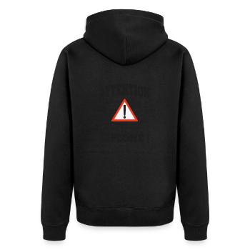cadeau parfait, idéal pour un jeune conducteur - Veste à capuche bio Premium Unisexe - noir - Dos - Nico (187cm)
