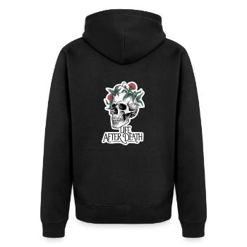 OS LA VIE APRÈS LA MORT - Veste à capuche bio Premium Unisexe - noir - Dos - Nico (187cm)
