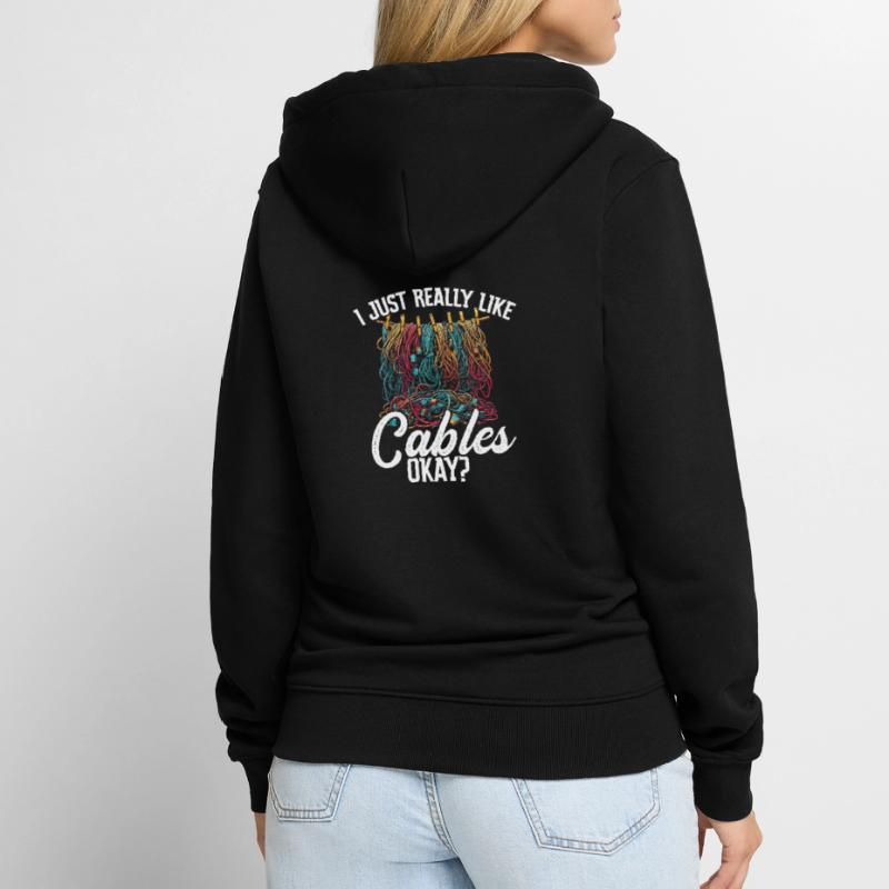 AV-Technik AV-Techniker Audiovisueller Techniker Unisex Premium Bio Zip Hoodie