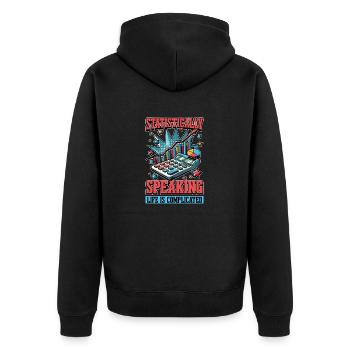 Statistiquement parlant, Data Scientist, Statisticien - Veste à capuche bio Premium Unisexe - noir - Dos - Nico (187cm)