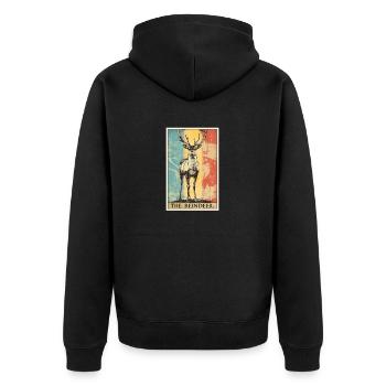 Renne Renne - Veste à capuche bio Premium Unisexe - noir - Dos - Nico (187cm)