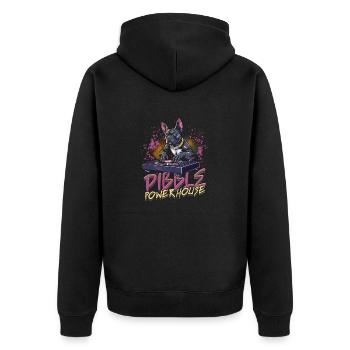 Pitbull Pitbulls Pibble Centrale électrique - Veste à capuche bio Premium Unisexe - noir - Dos - Nico (187cm)