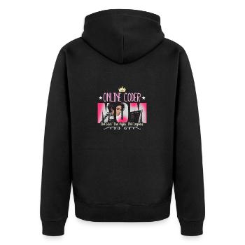 Online Coder Mom The Idol The Myth Web Developer - Unisex Premium Bio Zip Hoodie - Schwarz - Hinten - Nico (187cm)