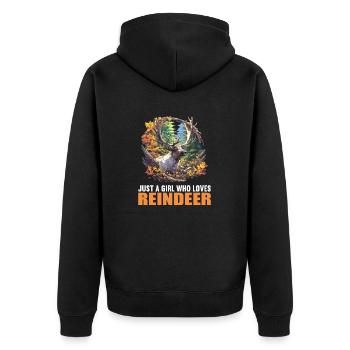 Renne Renne - Veste à capuche bio Premium Unisexe - noir - Dos - Nico (187cm)