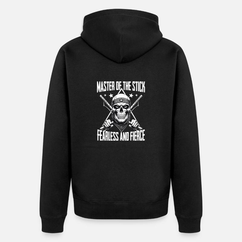 Escrima Arnis Arts Martiaux - Veste à capuche bio Premium Unisexe - noir