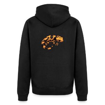 Salamanders Salamander - Unisex Premium Organic Zip Hoodie - black - Back - Nico (187cm)