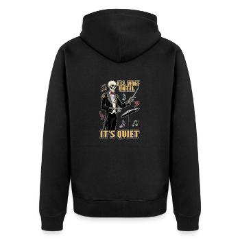 Music Director I'll Wait Until It's Choir Director - Unisex Premium Organic Zip Hoodie - black - Back - Nico (187cm)