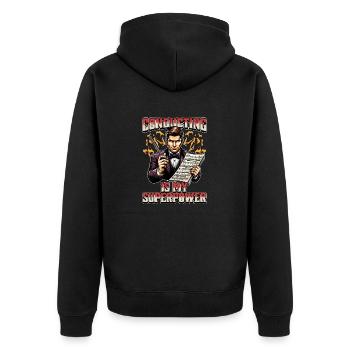 Directeur musical La direction d’orchestre est mon instrument de musique - Veste à capuche bio Premium Unisexe - noir - Dos - Nico (187cm)