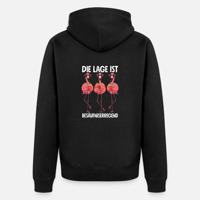 La situation est l’ivresse - Veste à capuche bio Premium Unisexe - noir