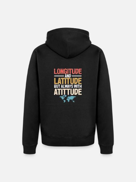 Geographic Information Systems - Unisex Premium Organic Zip Hoodie - black