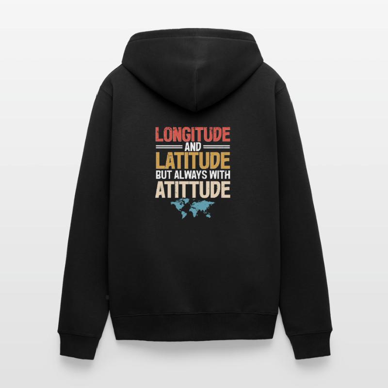 Geografische Informationssysteme Unisex Premium Bio Zip Hoodie
