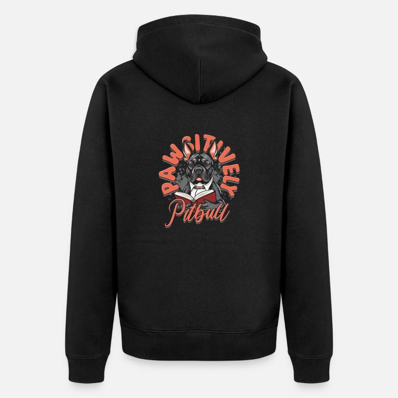 Pitbull Pitbulls Pattsitive Pitbull - Veste à capuche bio Premium Unisexe - noir