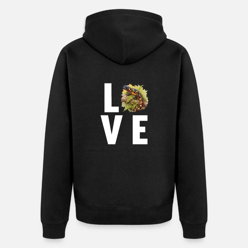 Salamanders Salamander - Unisex Premium Bio Zip Hoodie - Schwarz