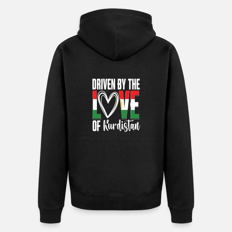Kurdistan Kurdes Kurdes - Veste à capuche bio Premium Unisexe - noir