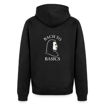 Classical Pianist Piano Life Music Recital - Unisex Premium Organic Zip Hoodie - black - Back - Nico (187cm)