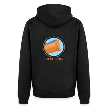 Lumpia Spring Roll Loempia Gifts - Unisex Premium Organic Zip Hoodie - black - Back - Nico (187cm)