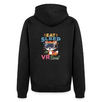 Gaming Fox VR Gamer - Veste à capuche bio Premium Unisexe - noir - Dos - Nico (187cm)