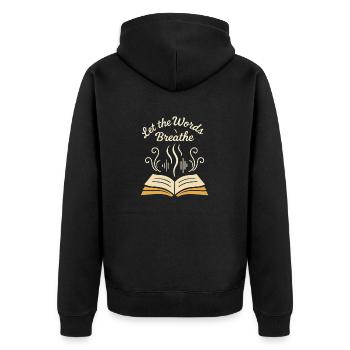 The Audiobook Narration Club Audio Storyteller - Unisex Premium Organic Zip Hoodie - black - Back - Nico (187cm)