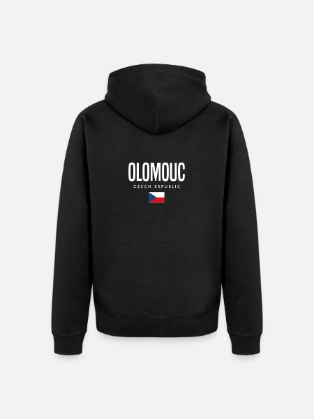 Olomouc, République tchèque - Veste à capuche bio Premium Unisexe - noir