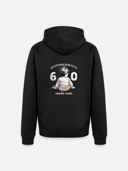 CHILD BIRTHDAY BOY - Unisex Premium Organic Zip Hoodie - black
