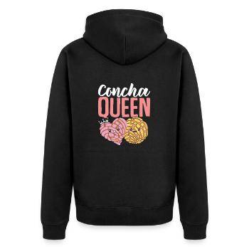 Concha Queen Cuisine hispanique Drôle Mexicain Sucré - Veste à capuche bio Premium Unisexe - noir - Dos - Nico (187cm)