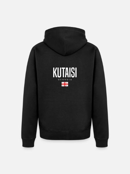Kutaisi, Georgia - Unisex Premium Organic Zip Hoodie - black