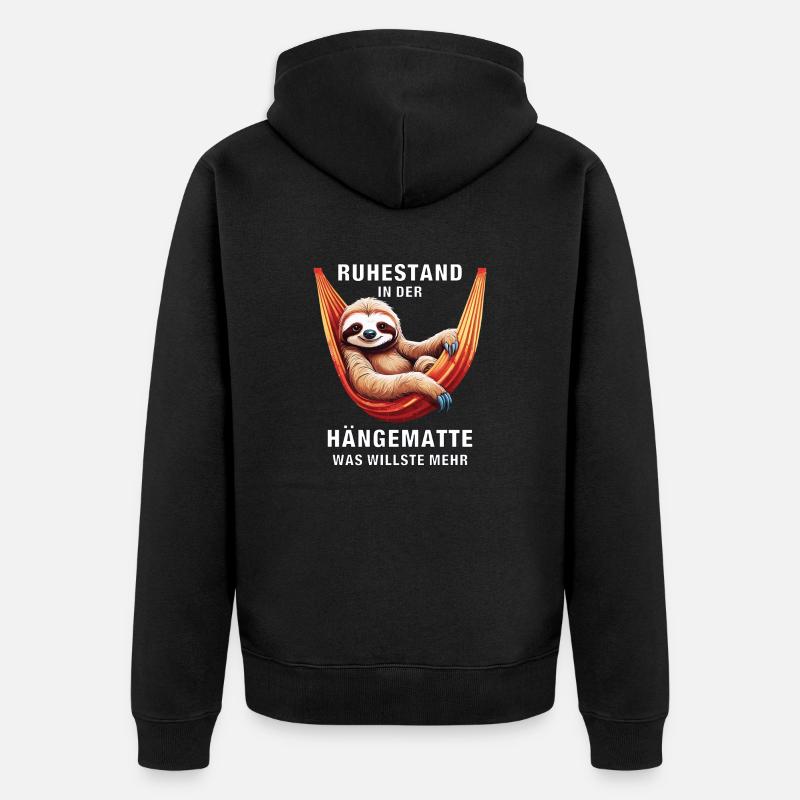 RETRAITE DANS LE HAMAC - Veste à capuche bio Premium Unisexe - noir