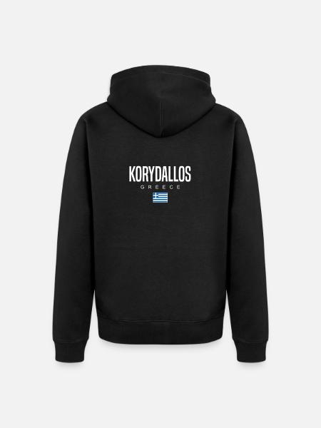 Korydallos, Greece - Unisex Premium Organic Zip Hoodie - black