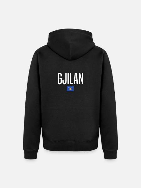 Gjilan Kosovo - Unisex Premium Organic Zip Hoodie - black