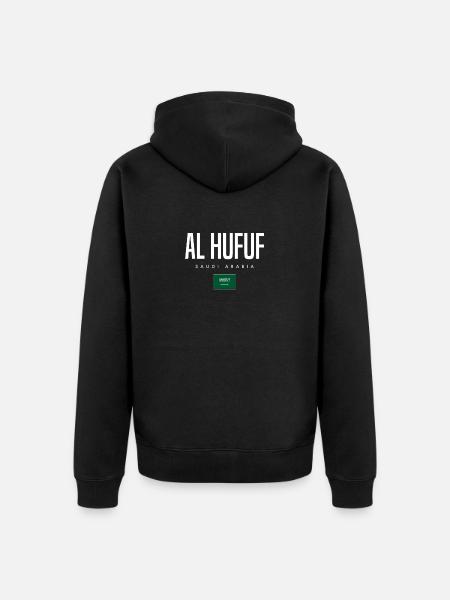 Al Hufuf Saudi Arabia - Unisex Premium Organic Zip Hoodie - black