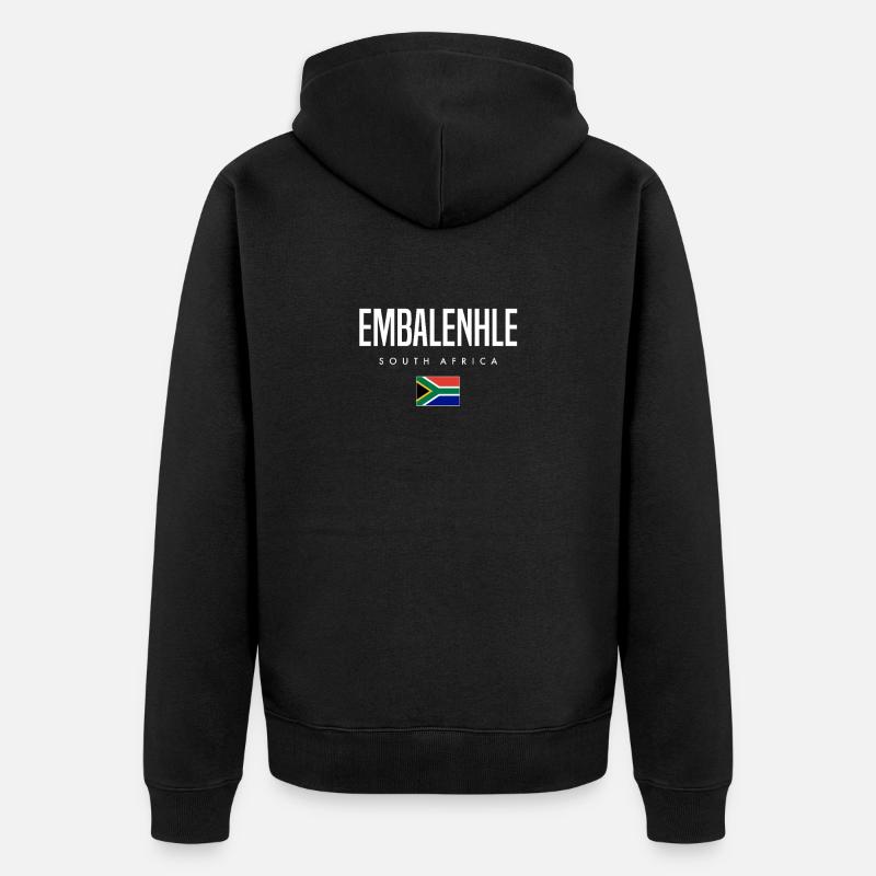 Embalenhle, Afrique du Sud - Veste à capuche bio Premium Unisexe - noir